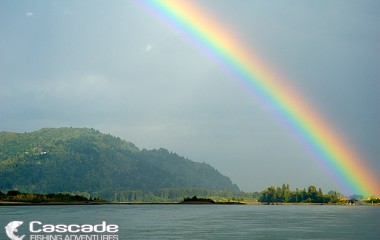 A beautiful rainbow on the fraser river
