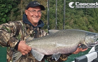 Big chinook caught in Harrison River