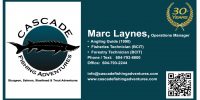 Cascade Fishing Adventures - Business Card