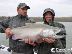 Fishing in the rain for Big Chinook