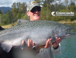 Chinook fishing with Cascade Fishing Adventures