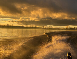 Sunset on the Fraser River